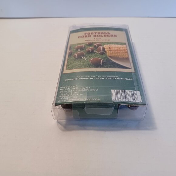 2014 Football Corn Holders 4 Sets Stainless Steel - Picture 3 of 4